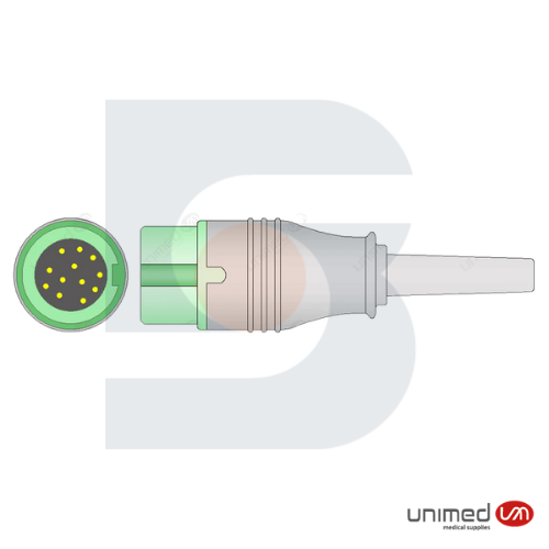 Cable ECG reutilizable 3 puntas AHA / Mindray