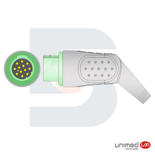 Cable ECG reutilizable 5 puntas / Mennen