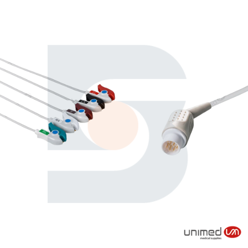 Cable ECG reutilizable 5 puntas / Mennen