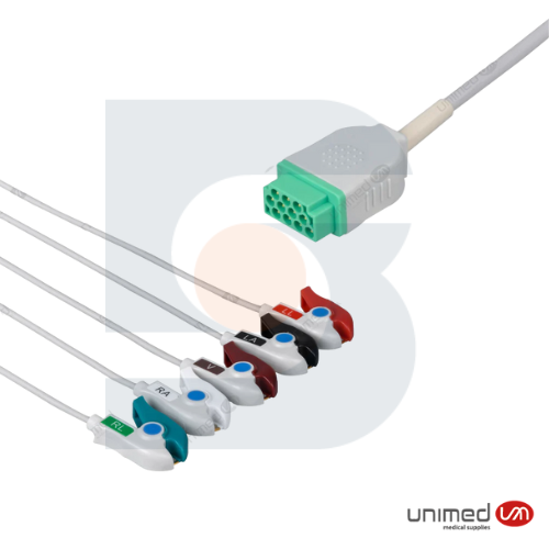 Cable ECG reutilizable 5 puntas / Marquette