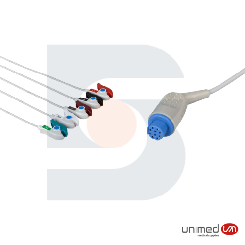 Cable ECG reutilizable 5 puntas / Datex