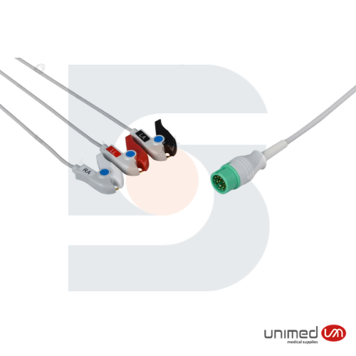 Cable ECG reutilizable 3 puntas AHA / Mindray